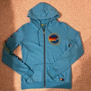 COPY - Aviator Nation Zip-Up Hoodie in Ocean